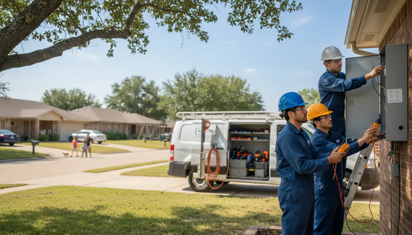 Certified electrician providing emergency electrical services in Ranger, TX